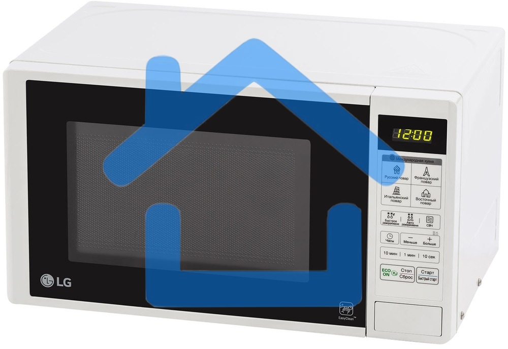 Микроволновая печь LG MS20R42D белый, 20 л, 700 Вт, переключатели - сенсор