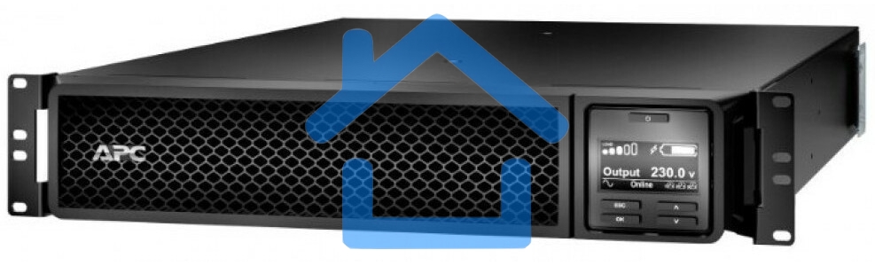 Источник бесперебойного питания APC Smart-UPS SRT, 1000VA/1000W, On-Line, Extended-run, Rack 2U (Tower convertible), черный