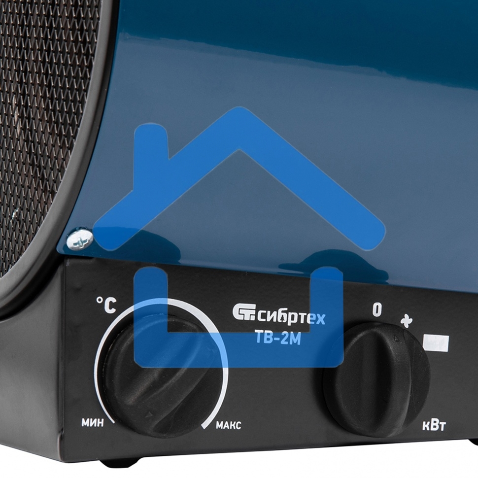Тепловая пушка Сибртех ТВ-2М (тепловентилятор), 230 В, 2 реж. вентилятор, 2000 Вт