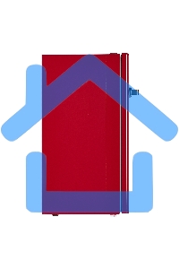 Холодильник Maunfeld MFF83RR красный однокамерный 85л