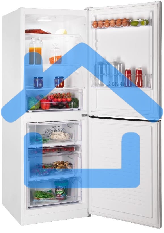 Холодильник Nordfrost NRB 151 W белый двухкамерный 170/115 л морозилка снизу, ручная разморозка