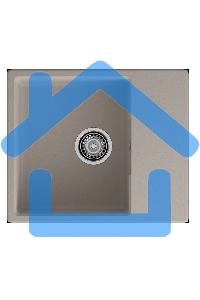 Мойка GRANFEST URBAN 658L 1-чаша+крыло 580*490мм, монтаж: врезной, материал: кварц, песочный