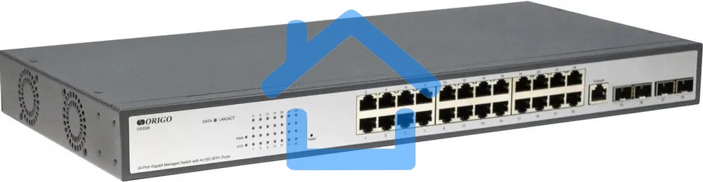 Настраиваемый L2 коммутатор ORIGO OS2328/A1A 24x1000Base-T, 4xCombo 1000Base-T/SFP, комплект для установки в 19