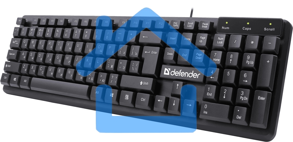 Клавиатура Defender Symbol HB-559 RU проводная USB черный