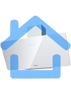 Вытяжка наклонная KRONA Liora 900 S белый, 90 см, 780 куб. м/ч, 52 дБ