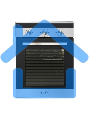 Духовой шкаф LEX EDM 4570 IX55 л, таймер, 7 функций, встраиваемый