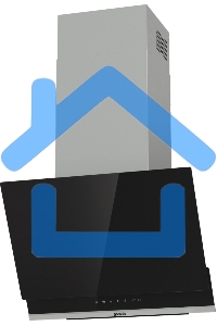 Вытяжка наклонная Gorenje WHI649X21P черный/серебристый, 60 см, 740 куб. м/ч, 67 дБ