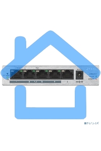 Коммутатор Zyxel GS1005HP Switch PoE +, 5xGE (4xPoE +), desktop, metal, silent, PoE budget 60 W