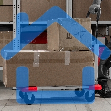 Тележка хозяйственная Matrix, телескопическая, грузоподъемность 150 кг