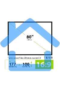 Экран на треноге Cactus 100x177см X-type CS-PSTX-100x177 16:9 напольный натяжной черный