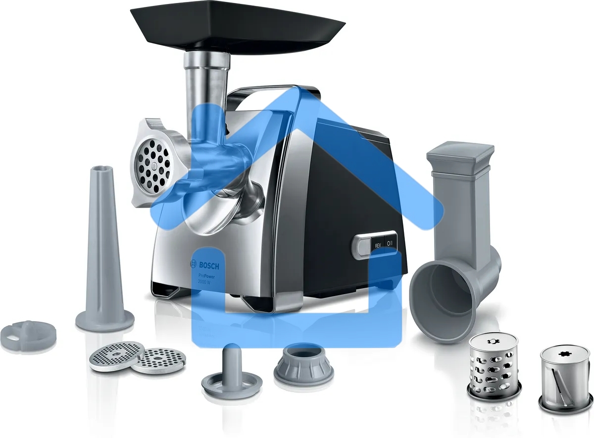 Мясорубка электрическая Bosch MFW67440 2000Вт черный/серебристый