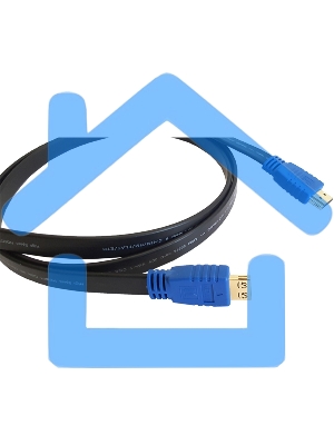 Кабель HDMI 97-01014006 Kramer Electronics C-HM/HM/FLAT/ETH-6 HDMI-HDMI (Вилка - Вилка) c Ethernet (v 1.4), плоский, 1.8 м