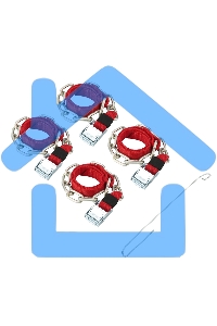 Цепи (браслеты) противоскольжения Rexant для кроссоверов, однорядные, к-т 4 шт.