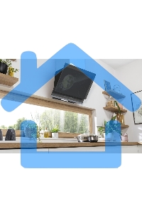 Вытяжка наклонная Gorenje WHI649X21P черный/серебристый, 60 см, 740 куб. м/ч, 67 дБ