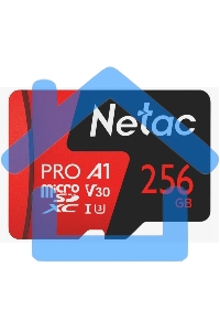 Флеш карта NeTac Карта памяти Netac MicroSD P500 Extreme Pro 256Gb, Retail version card only