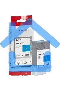 Картридж струйный Canon PFI-107C (6706B001) голубой (130 мл) для Canon iP F680/685/780/785