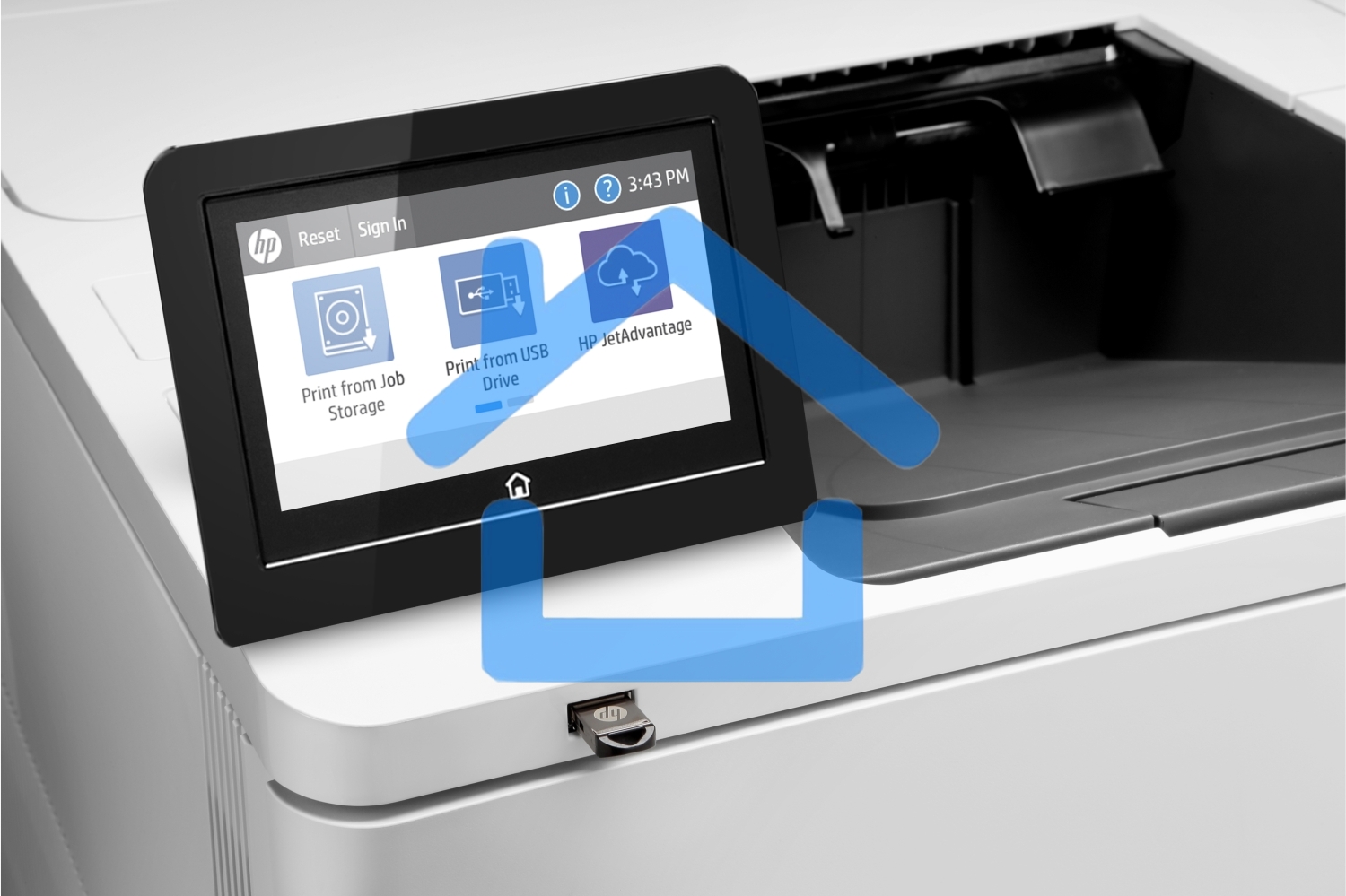 Принтер лазерный HP LaserJet Enterprise M611dn (7PS84A), A4, ч/б, печ. до 61 стр/мин., 1200 x 1200 dpi, USB, RJ-45