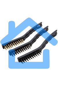 Набор щеток Matrix, 3 шт., металлические с пластмассовой ручкой, большие