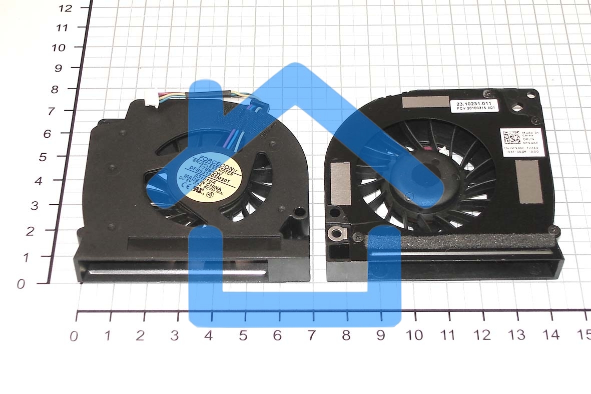 Вентилятор (кулер) для ноутбука Dell Latitude E5400, E5500