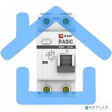 Выключатель автоматический дифференциального тока EKF DA12-32-30-bas 1P+N 32А 30мА тип АС х-ка C эл. 4,5кА АД-12 EKF Basic