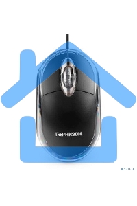 Мышь проводная Гарнизон GM-100 черный, 1000 dpi, USB, кнопки - 3