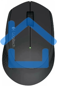 Мышь беспроводная Logitech M280 серый, 1000 dpi, радиоканал, USB, кнопки - 3