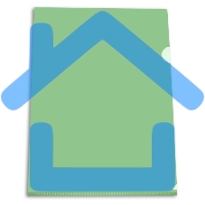 Папка-уголок Бюрократ -EE310/1GREEN A4, пластик, 0.15мм, зеленый