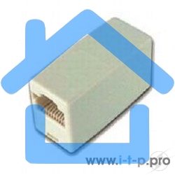 Коннектор проходной адаптер RJ45 Gembird Соединитель RJ-45F/RJ-45F TA350/1