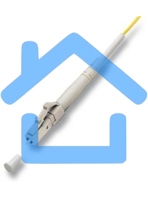 Кабель Pigtail Lanmaster LAN-PIG-LC/OM3-1.5 1.5x50/125 OM3 LC 2м ПВХ белый