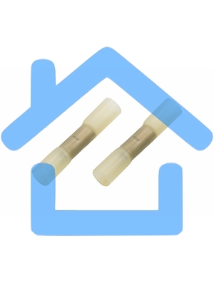 Соединительная гильза изолированная термоусаживаемая L-52 мм 4-6 мм² (ГСИ-т 6.0 / ГСИ-т 6,0-4,0) желтая Rexant