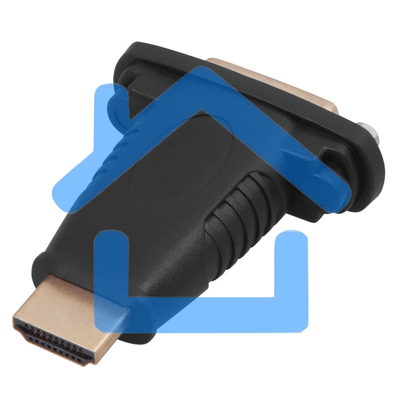 Переходник штекер HDMI - гнездо DVI-I Rexant