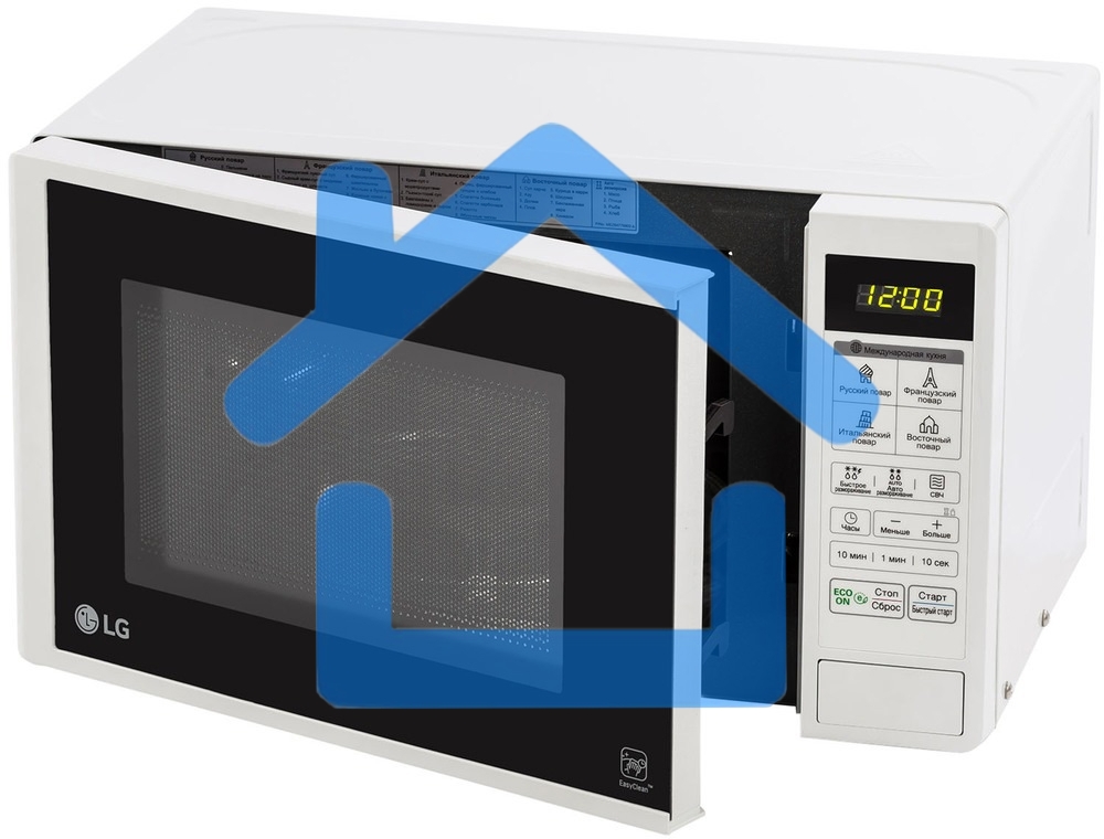 Микроволновая печь LG MS20R42D белый, 20 л, 700 Вт, переключатели - сенсор