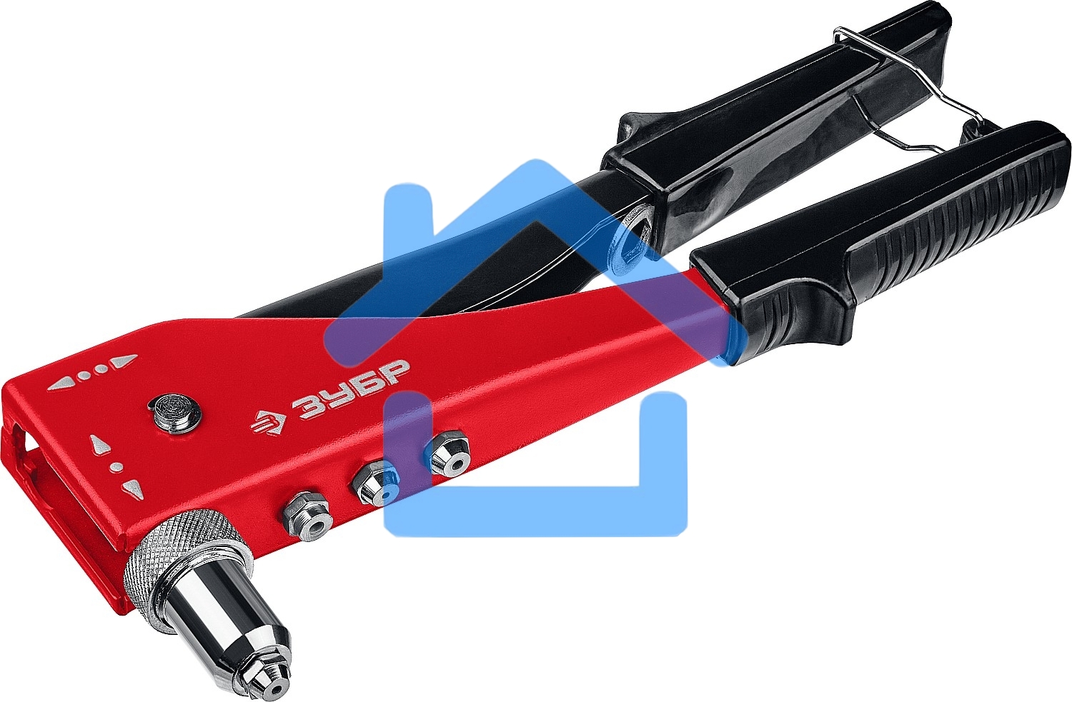 Заклепочник Зубр М-180 для заклепок 2.4-4.8 мм из алюминия и стали, стальной корпус 31199_z01