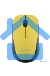 Мышь беспроводная Gembird MUSW-360-LM желтый, 1000 dpi, радиоканал, USB, кнопки - 3