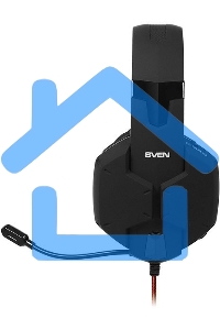 Игровые стереонаушники с микрофоном SVEN AP-G988MV, черный-красный Игровые стереонаушники с микрофоном SVEN AP-G988MV, черный-красный