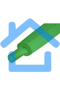 Термоусаживаемая трубка Rexant 35,0/17,5 мм, зеленая, упаковка 10 шт. по 1 м