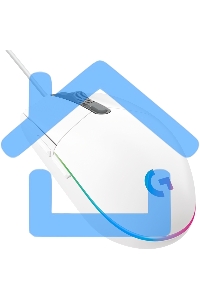 Мышь проводная Logitech G102 LIGHTSYNC белый, 8000 dpi, USB, кнопки - 6