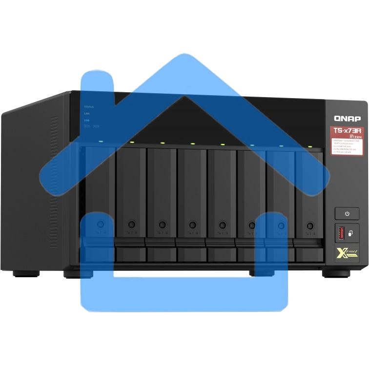Сетевое хранилище без дисков SMB QNAP TS-873A-8G NAS, 8 trays 3,5