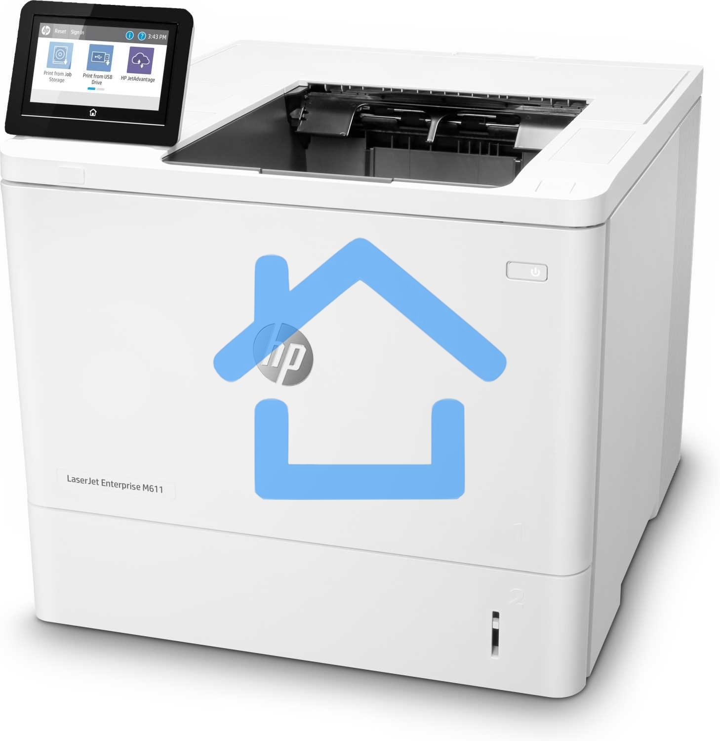Принтер лазерный HP LaserJet Enterprise M611dn (7PS84A), A4, ч/б, печ. до 61 стр/мин., 1200 x 1200 dpi, USB, RJ-45