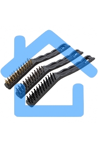 Набор щеток Matrix, 3 шт., металлические с пластмассовой ручкой, большие