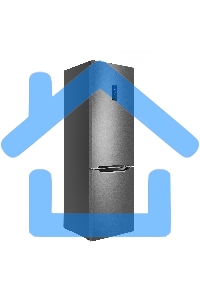 Холодильник Maunfeld MFF195NFIX10 нержавеющая сталь двухкамерный 252/98л морозилка снизу, No Frost