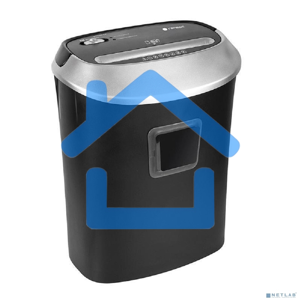 Уничтожитель документов ГЕЛЕОС УМ30-4, DIN P-4 (4 ур-нь секр.), фрагмент 3,8х35мм, 15-17 (70г/м2), CD/пл.карты/скрепки/скобы, 30 литров