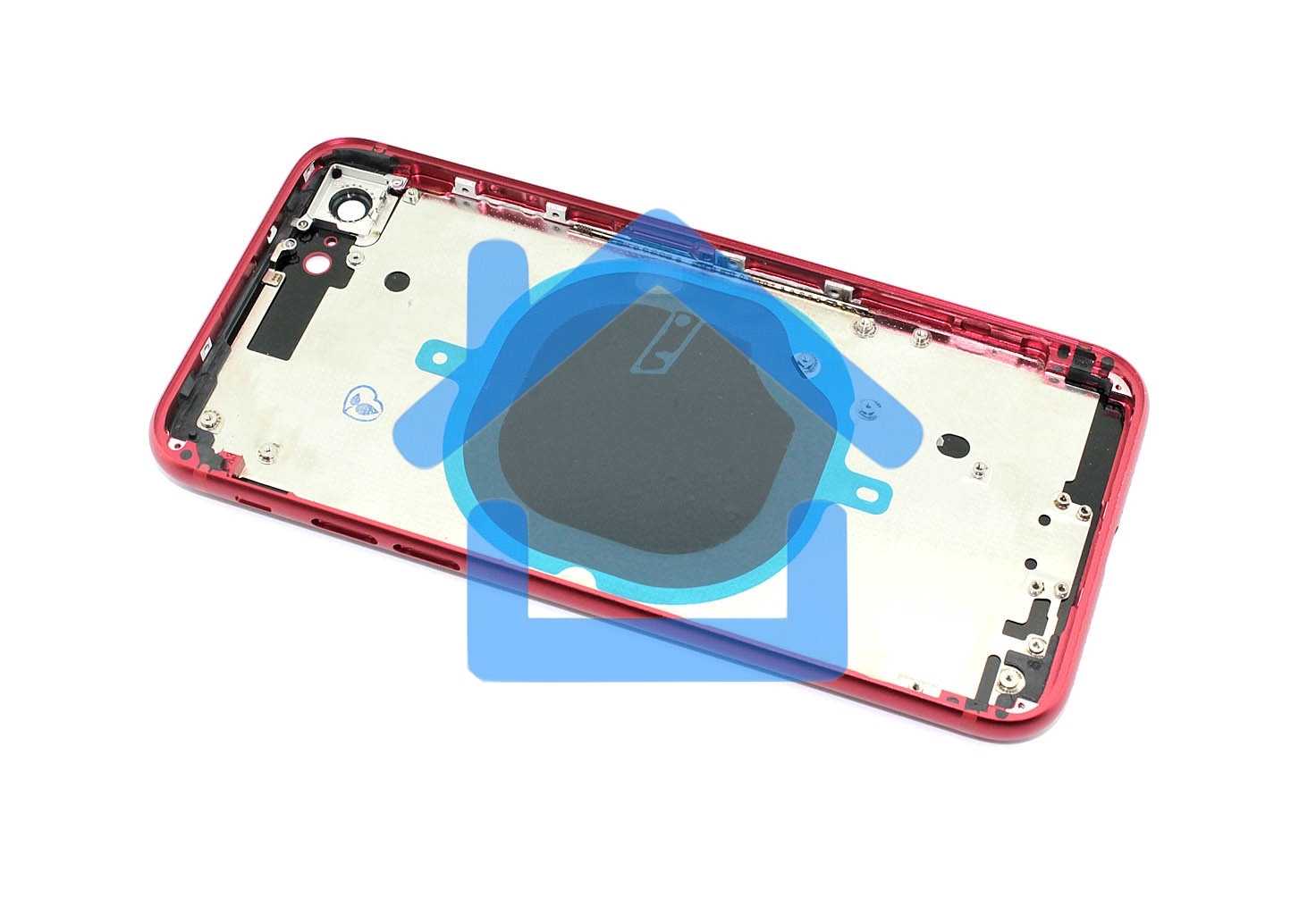 Задняя крышка (корпус) в сборе с рамкой для Apple iPhone 8 красная