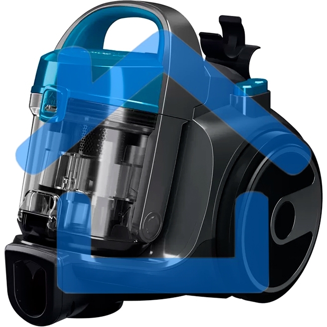 Пылесос Bosch BGS05A220 Global синий/серый, 700/800 Вт, уборка сухая, пылесборник контейнер 1.5 л