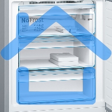 Холодильник Bosch KGN49LB30U черный двухкамерный 330/105л морозилка снизу, No Frost