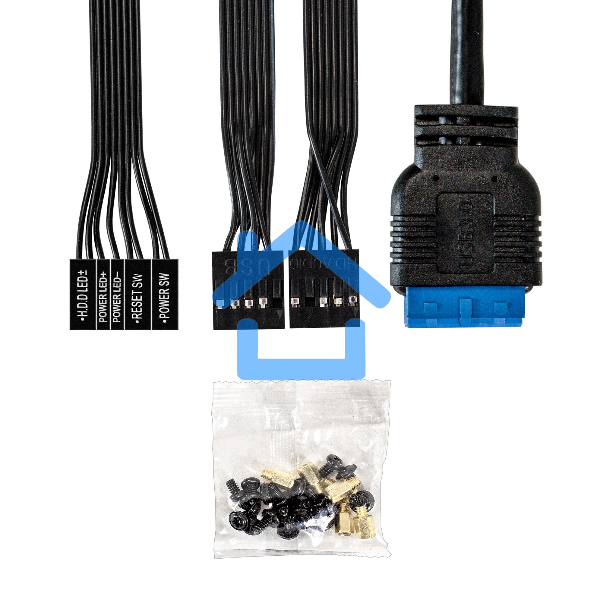 Компьютерный корпус Minitower ExeGate BAA-408U-AAA400 (mATX, БП AAA400 с вент. 8см, 2*USB/1*USB 3.0, HD Audio, черный)