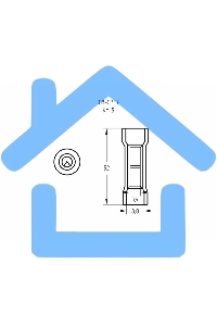 Соединительная гильза изолированная термоусаживаемая L-52 мм 4-6 мм² (ГСИ-т 6.0 / ГСИ-т 6,0-4,0) желтая Rexant