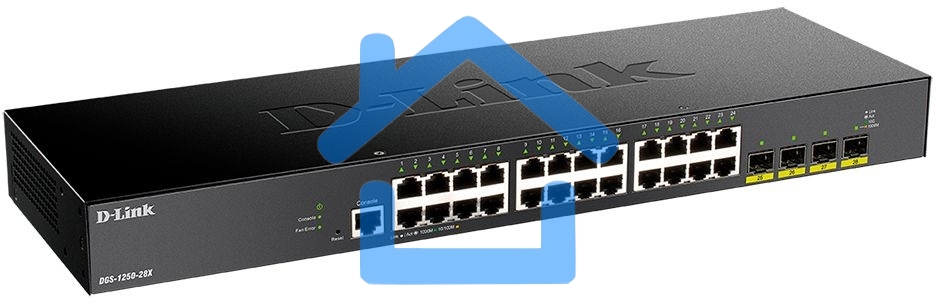 Коммутатор D-Link DGS-1250-28X/A1A 24G 4SFP+ управляемый