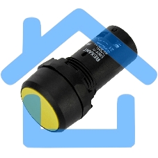 Кнопка EB22 возвратная желтая NO+NC 230 В Rexant