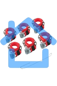 Цепи (браслеты) противоскольжения Rexant для легковых автомобилей, однорядные, к-т 6 шт.